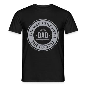 Birthday Gift Father Father's Day Birthday Sco - Men's T-Shirt - black - Front - AI Model Male 178 light (178cm)