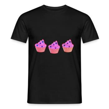 Muffins - T-shirt homme - noir - Devant - AI Model Male 178 light (178cm)