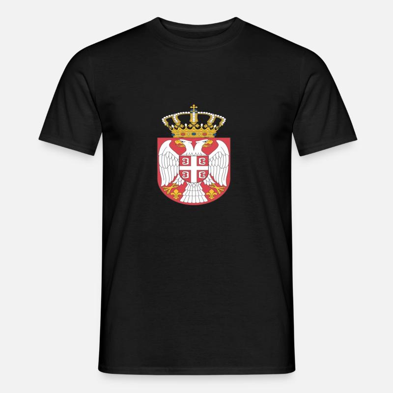Serbien - Männer T-Shirt - Schwarz