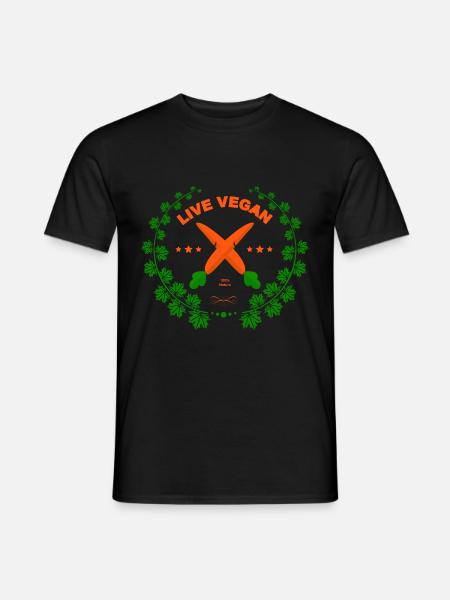 Life Vegan 100% Nature - Men's T-Shirt - black