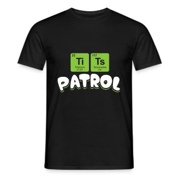 TiTs Patrol - Schwarz- Geschenk - Männer T-Shirt - Schwarz - Vorne - AI Model Male 178 light (178cm)
