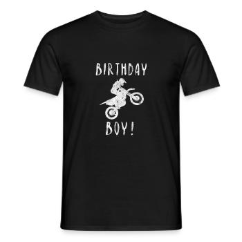 Birthday Boy Motorrad Sport Geburtstag Geschenk - Männer T-Shirt - Schwarz - Vorne - AI Model Male 178 light (178cm)