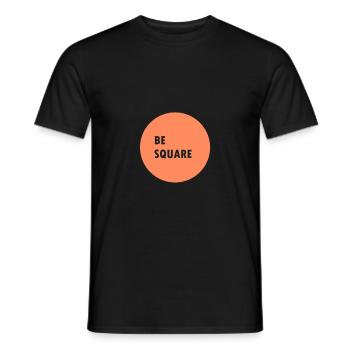 Be square - Men's T-Shirt - black - Front - AI Model Male 178 light (178cm)
