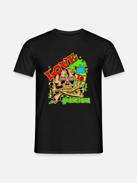 Love Poison Gift - Männer T-Shirt - Schwarz