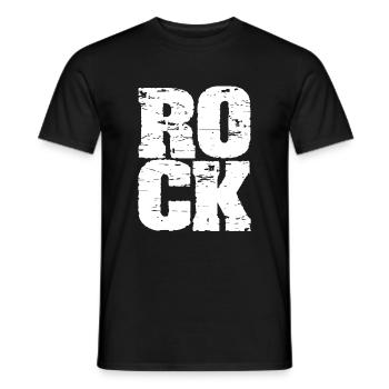 rock - T-shirt homme - noir - Devant - AI Model Male 178 light (178cm)