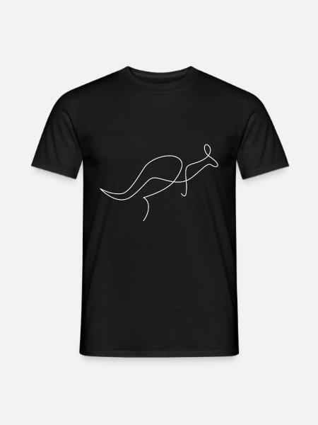 Kangaroo - Kangaroo Oneline - Men's T-Shirt - black