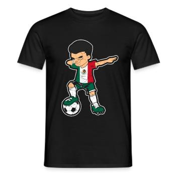 Fußball Mexico - Männer T-Shirt - Schwarz - Vorne - AI Model Male 178 light (178cm)