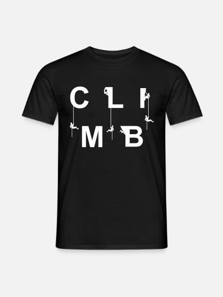 Montez le cadeau de l'alpiniste alpiniste - T-shirt homme - noir