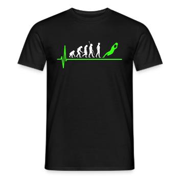 Goalkeeper goalkeeper football - Men's T-Shirt - black - Front - AI Model Male 178 light (178cm)