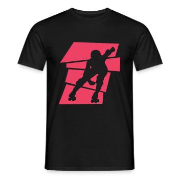 Roller Derby - T-shirt homme - noir - Devant - AI Model Male 178 light (178cm)