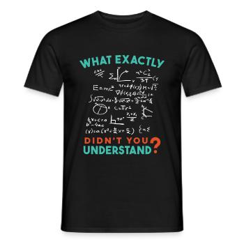 Physique Math Formule Blague - T-shirt homme - noir - Devant - AI Model Male 178 light (178cm)