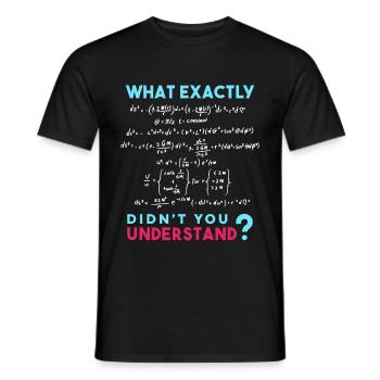 Physik Formel Scherz Lustig Mathe - Männer T-Shirt - Schwarz - Vorne - AI Model Male 178 light (178cm)