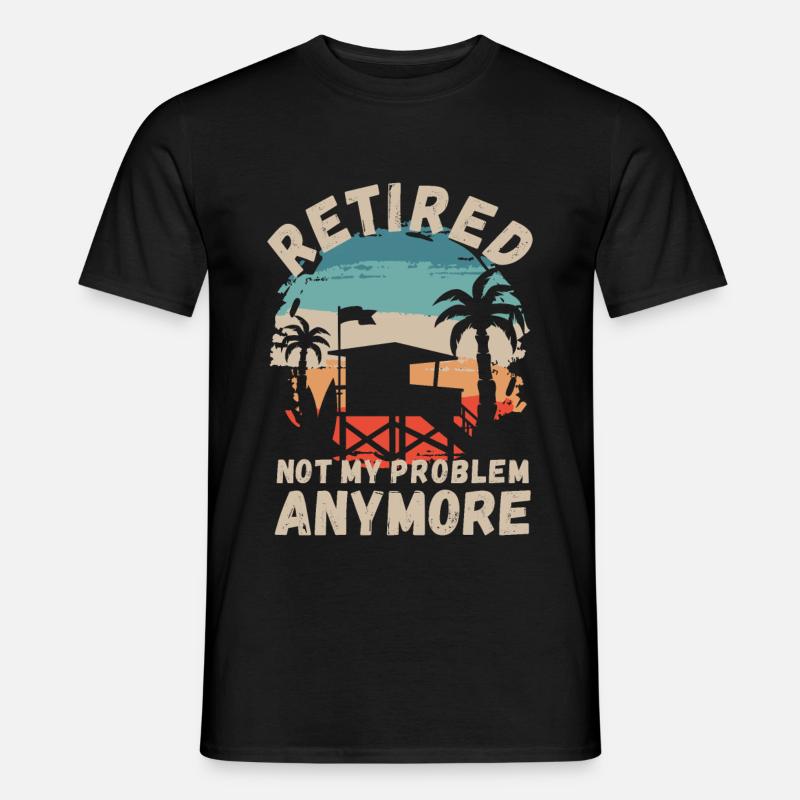 Rentner, nicht mehr mein Problem - Männer T-Shirt - Schwarz
