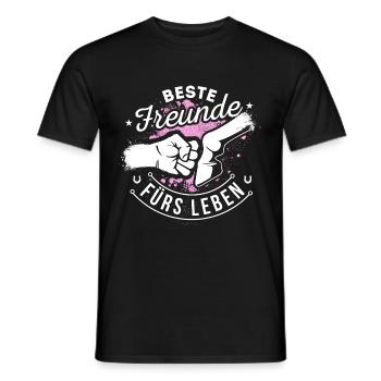 Pferd Pferde Reiten Beste Freunde - Männer T-Shirt - Schwarz - Vorne - AI Model Male 178 light (178cm)
