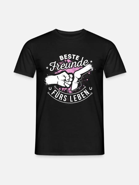 Pferd Pferde Reiten Beste Freunde - Männer T-Shirt - Schwarz