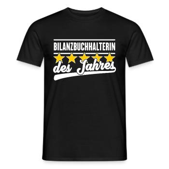Bilanzbuchhalterin des Jahres - Männer T-Shirt - Schwarz - Vorne - AI Model Male 178 light (178cm)