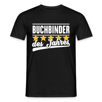 Buchbinder des Jahres - Männer T-Shirt - Schwarz - Vorne - AI Model Male 178 light (178cm)