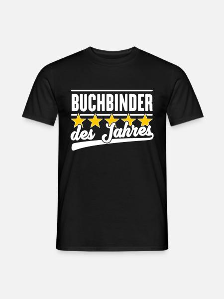 Buchbinder des Jahres - Männer T-Shirt - Schwarz