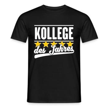 Kollege des Jahres - Männer T-Shirt - Schwarz - Vorne - AI Model Male 178 light (178cm)