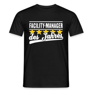 Facility-Manager des Jahres - Männer T-Shirt - Schwarz - Vorne - AI Model Male 178 light (178cm)