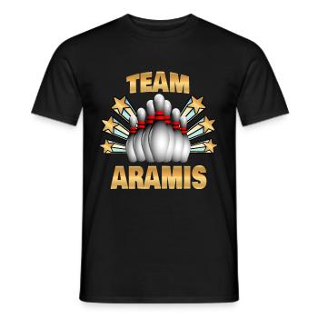 Bowling Aramis - T-shirt homme - noir - Devant - AI Model Male 178 light (178cm)