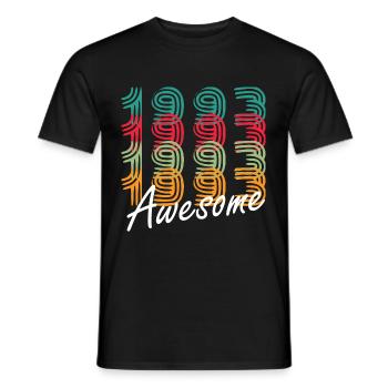 Grand depuis 1993, 30 ans de perfection - 30. - T-shirt homme - noir - Devant - AI Model Male 178 light (178cm)
