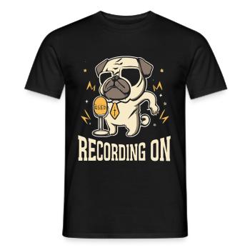 Podcast - Männer T-Shirt - Schwarz - Vorne - AI Model Male 178 light (178cm)
