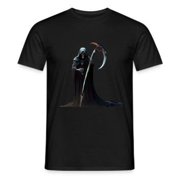 Grim Reaper - Men's T-Shirt - black - Front - AI Model Male 178 light (178cm)