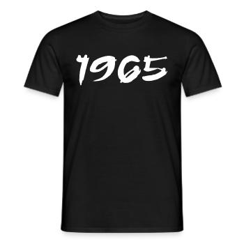 1965 Gift 60th Anniversary 1965 Retro 1965 - Men's T-Shirt - black - Front - AI Model Male 178 light (178cm)