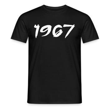 1967 Geschenk zum 58-jährigen Jubiläum 1967 Retro 1967 - Männer T-Shirt - Schwarz - Vorne - AI Model Male 178 light (178cm)