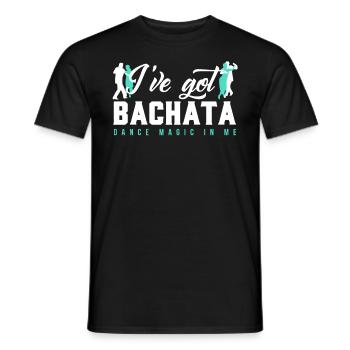 Bachata Dance Dancing Latin Dance Music Couple dance - Men's T-Shirt - black - Front - AI Model Male 178 light (178cm)