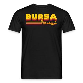 Bursa, Sommerliches Design der türkischen Stadt - Männer T-Shirt - Schwarz - Vorne - AI Model Male 178 light (178cm)