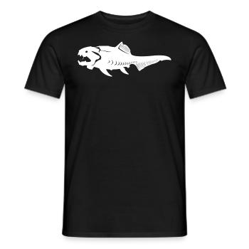 Dunkleosteus Prehistoric Fish of the Devonian - Men's T-Shirt - black - Front - AI Model Male 178 light (178cm)