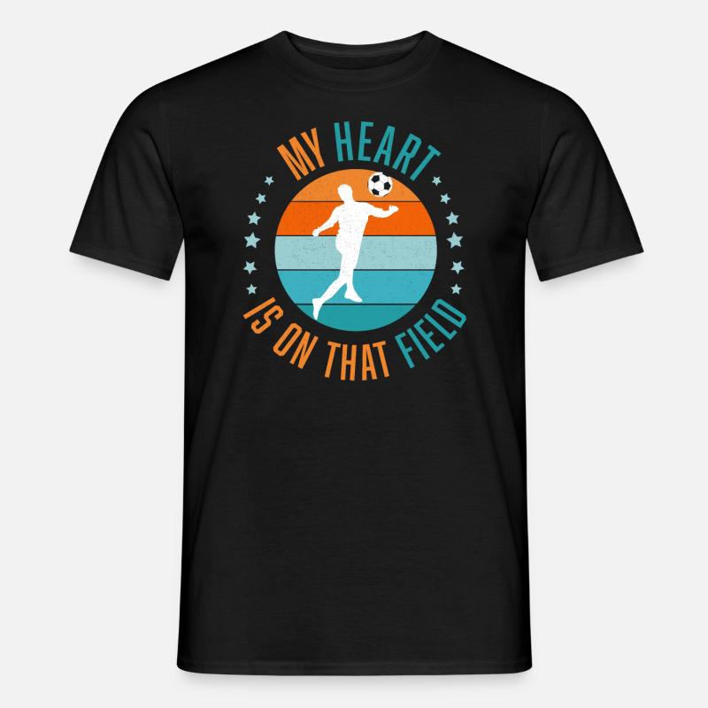 Fußball Leidenschaft - Männer T-Shirt - Schwarz
