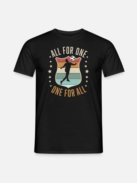 Fußball Team - Männer T-Shirt - Schwarz