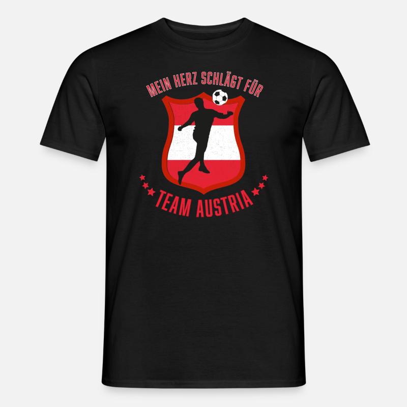 Fußball, Team Austria - Männer T-Shirt - Schwarz