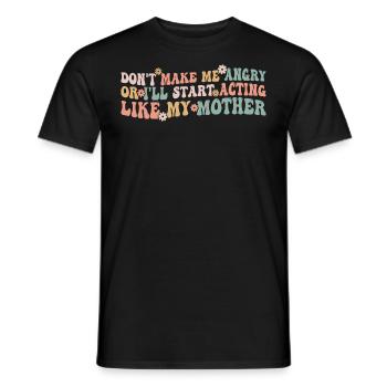 Ich werde nicht als eine Frau in Erinnerung bleiben, die ihren Mund hielt - Männer T-Shirt - Schwarz - Vorne - AI Model Male 178 light (178cm)