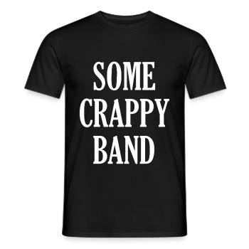Some Crappy Band - Männer T-Shirt - Schwarz - Vorne - AI Model Male 178 light (178cm)