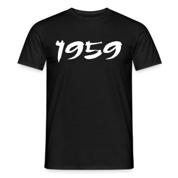 1959 Geschenk zum 66. Jubiläum 1959 Retro 1959 - Männer T-Shirt - Schwarz - Vorne - AI Model Male 178 light (178cm)