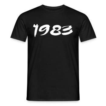 1983 Geschenk zum 42. Jubiläum 1983 Retro 1983 - Männer T-Shirt - Schwarz - Vorne - AI Model Male 178 light (178cm)