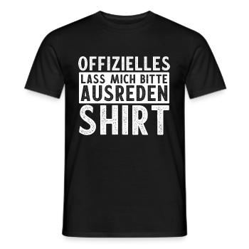 Offizielles Lass Mich Bitte Ausreden Shirt - Männer T-Shirt - Schwarz - Vorne - AI Model Male 178 light (178cm)