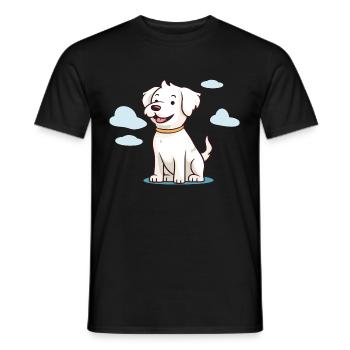 Conception de chien mignon pour les propriétaires de chiens - T-shirt homme - noir - Devant - AI Model Male 178 light (178cm)