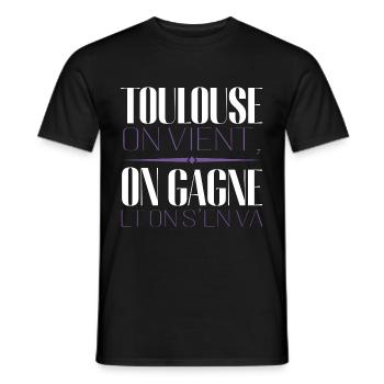 RUGBY TOULOUSE - T-shirt homme - noir - Devant - AI Model Male 178 light (178cm)