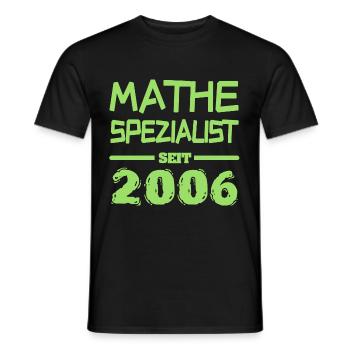 Witzig 2006 - Männer T-Shirt - Schwarz - Vorne - AI Model Male 178 light (178cm)