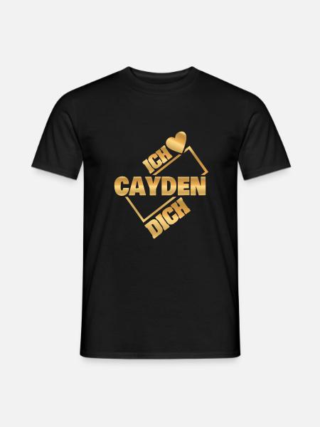 Couple Cayden - Männer T-Shirt - Schwarz