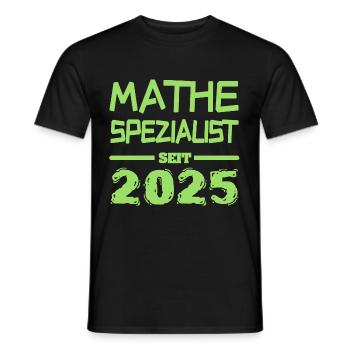 Mathespezialist 2025 - Männer T-Shirt - Schwarz - Vorne - AI Model Male 178 light (178cm)