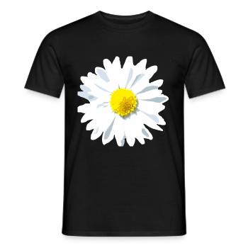 Fleur d’oie - T-shirt homme - noir - Devant - AI Model Male 178 light (178cm)
