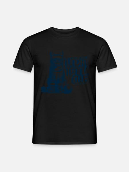 Sunday Tennis Club Katze - Männer T-Shirt - Schwarz