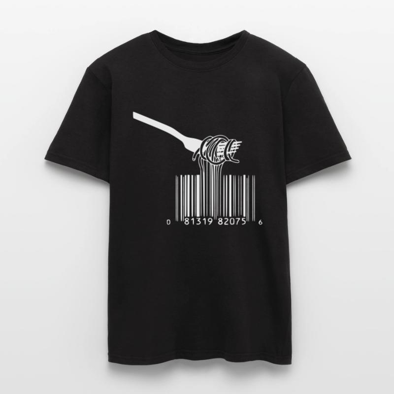 barcode fourche spaghetti T-shirt homme