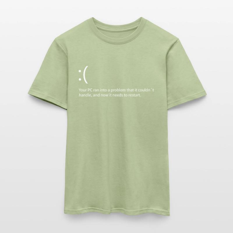 Windows Bluescreen Fehlertext Error Informatik Männer T-Shirt